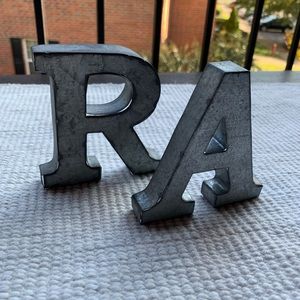 decorative metal letters